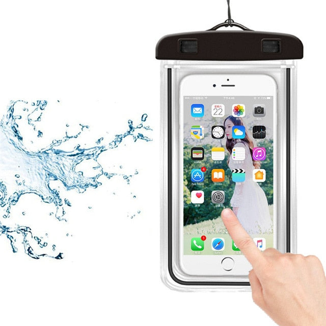 6 inch Summer Diving Bag Waterproof Pouch Swimming Beach Skiing Dry Bag Case Water Sports Bags Cover Holder for Phone Wallet